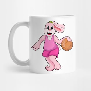 Rabbit at Basketball Sports Mug